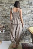 Nonni Gingham Bandeau Cami Hazelnut